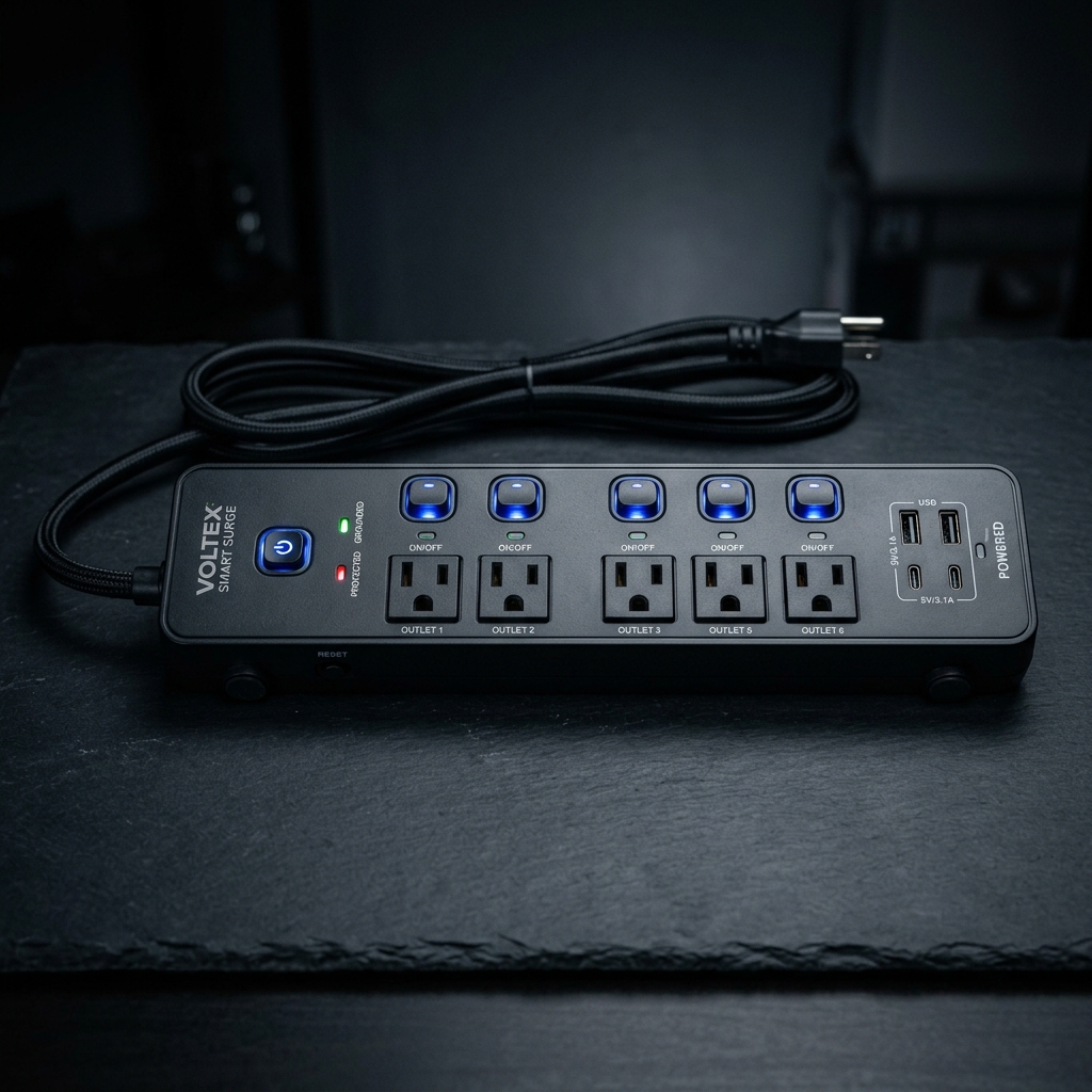 Smart Power Strip with USB Ports