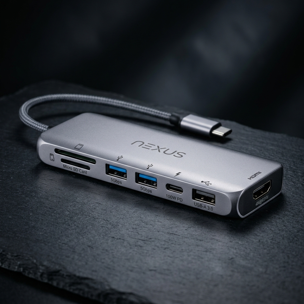 USB-C Hub 7-in-1 Multiport Adapter